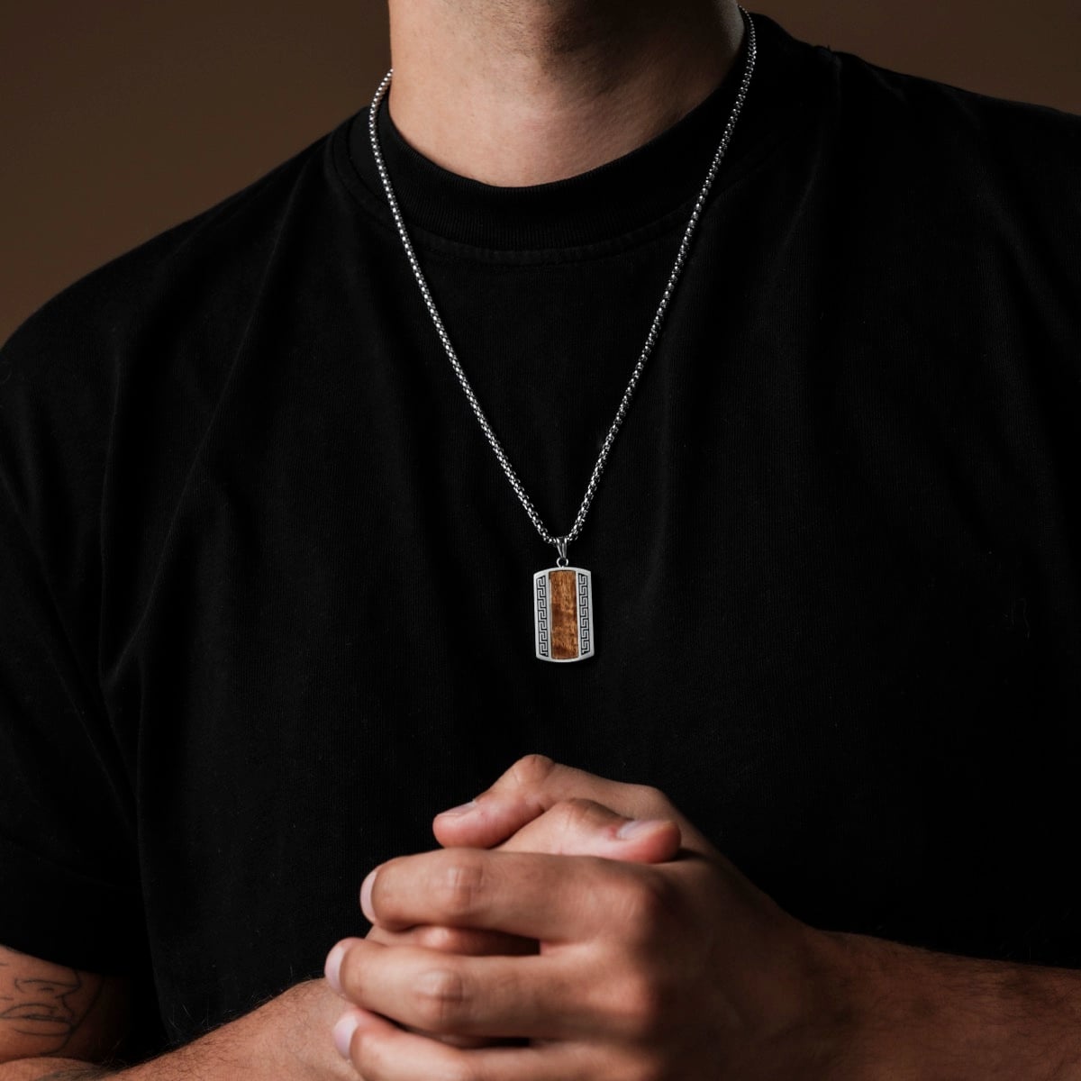 Marked Necklace (Koa/Silver)