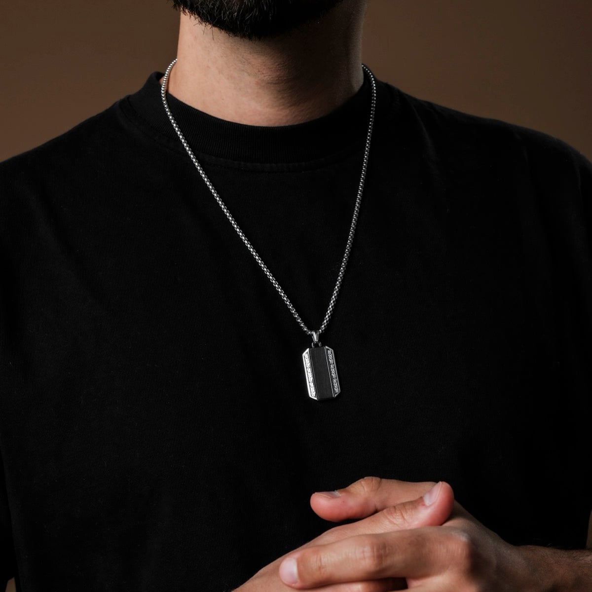 Marked Necklace (Maple/Silver)