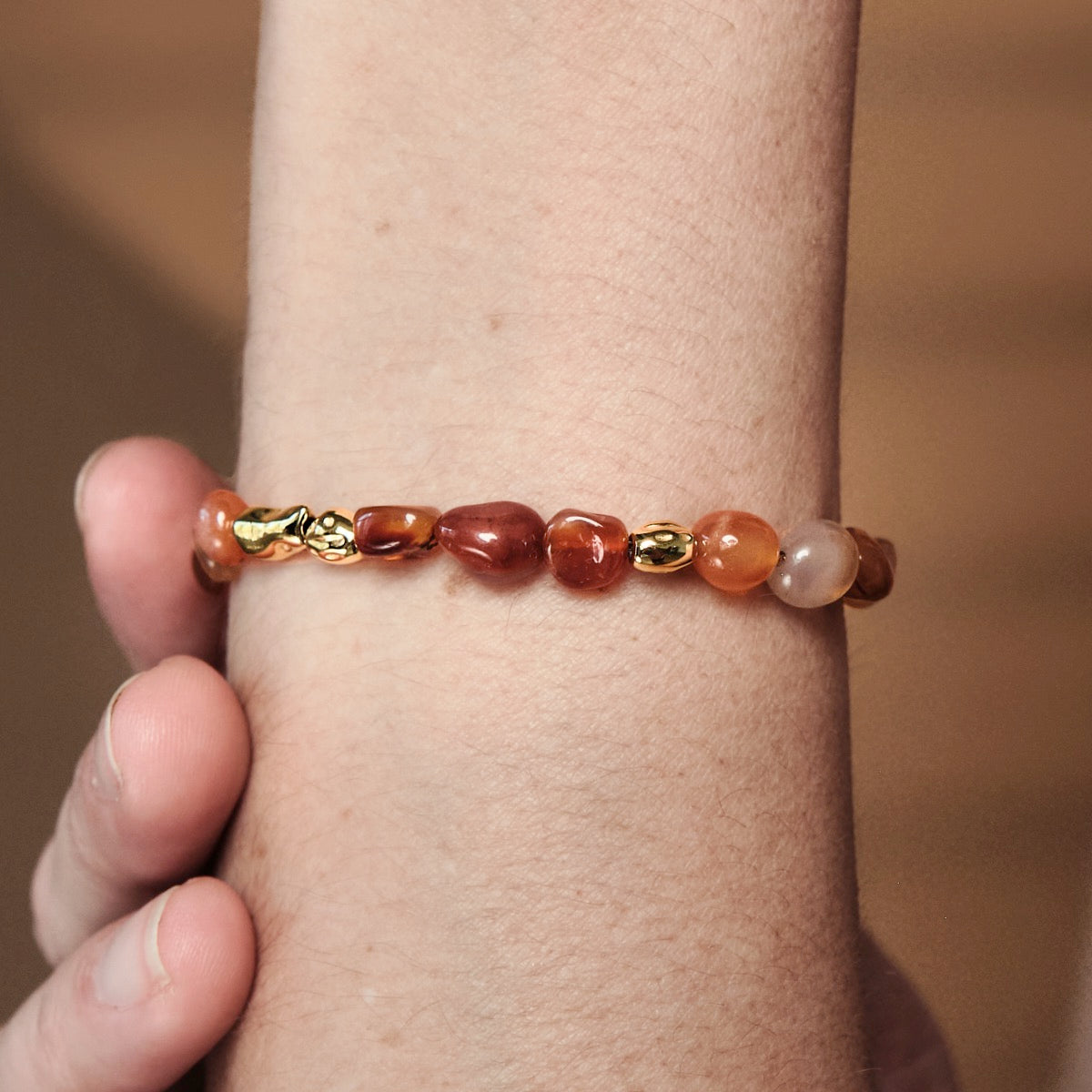 Fireworks Strap (Agate/Gold)