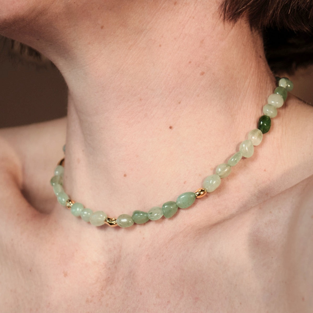 Fireworks Necklace (Aventurine/Gold)