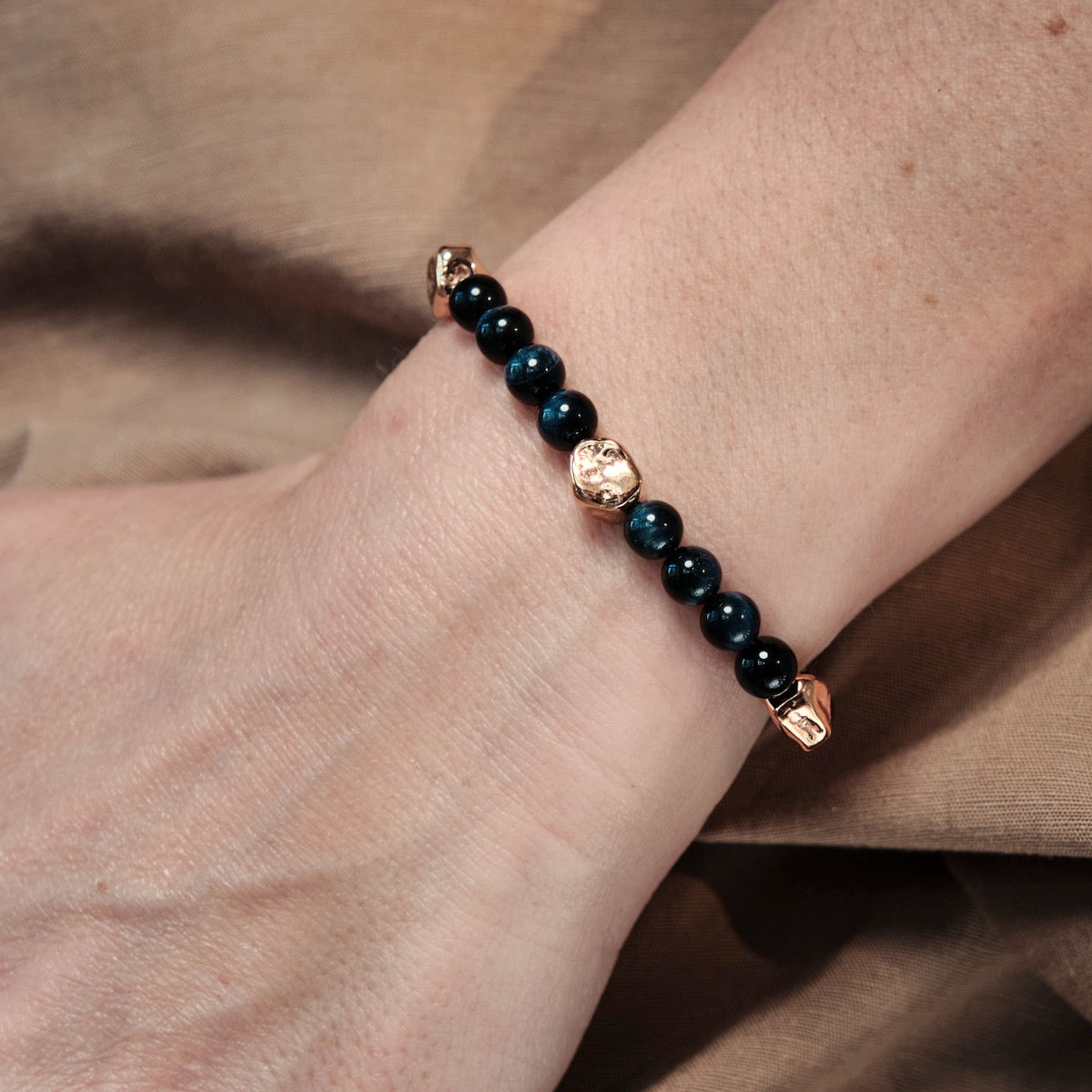 Fireworks Strap (Hawk'S Eye/Rose Gold)