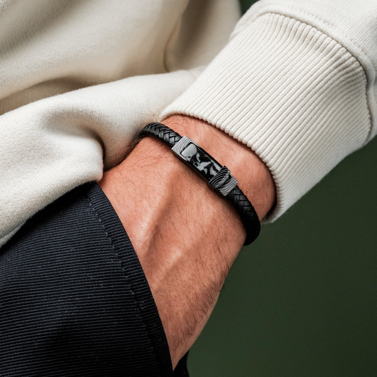 Wildrider Armband (Achat/Schwarz)