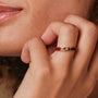 "Campania Ring", a stylish ring design, features sleek maple and gold elements for an elegant and modern look.