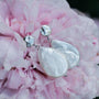 Summersweet Earrings: Elegant Baroque Pearl and Silver Earrings with a Natural, Sophisticated Style.