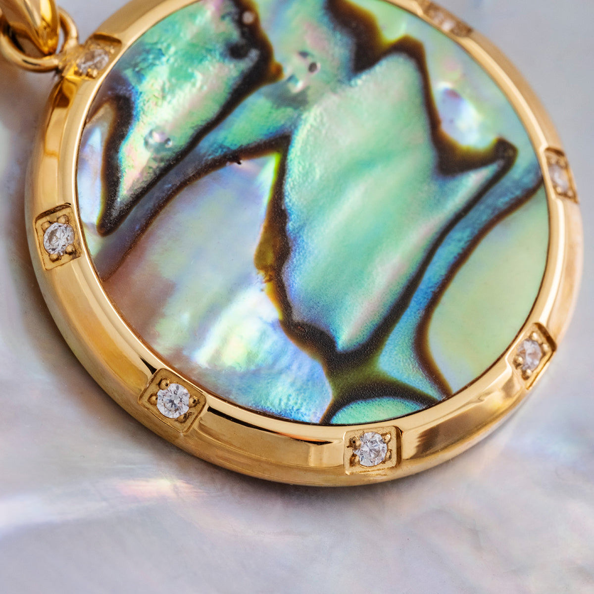 Soulgaze Halskette (Abalone/Gold)