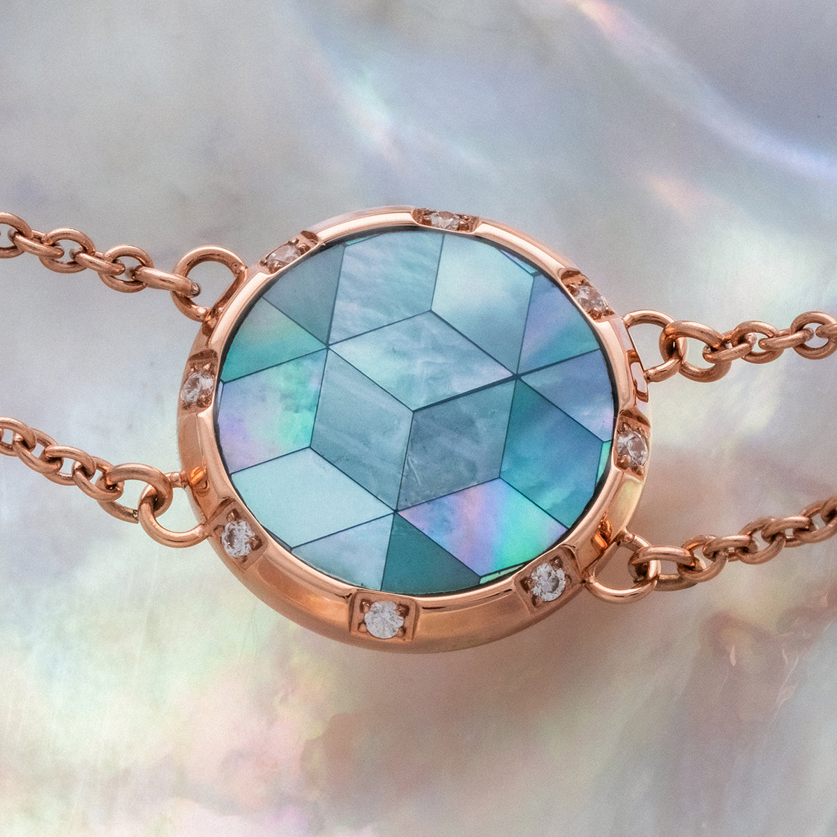 Soulgaze Armband (Perlmutt/Rosé)