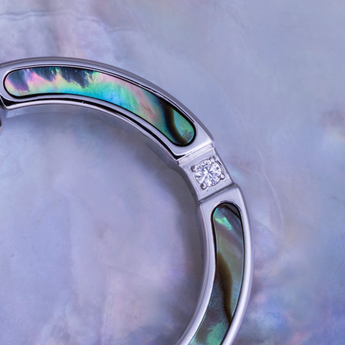 Campania Necklace (Abalone/Silver)