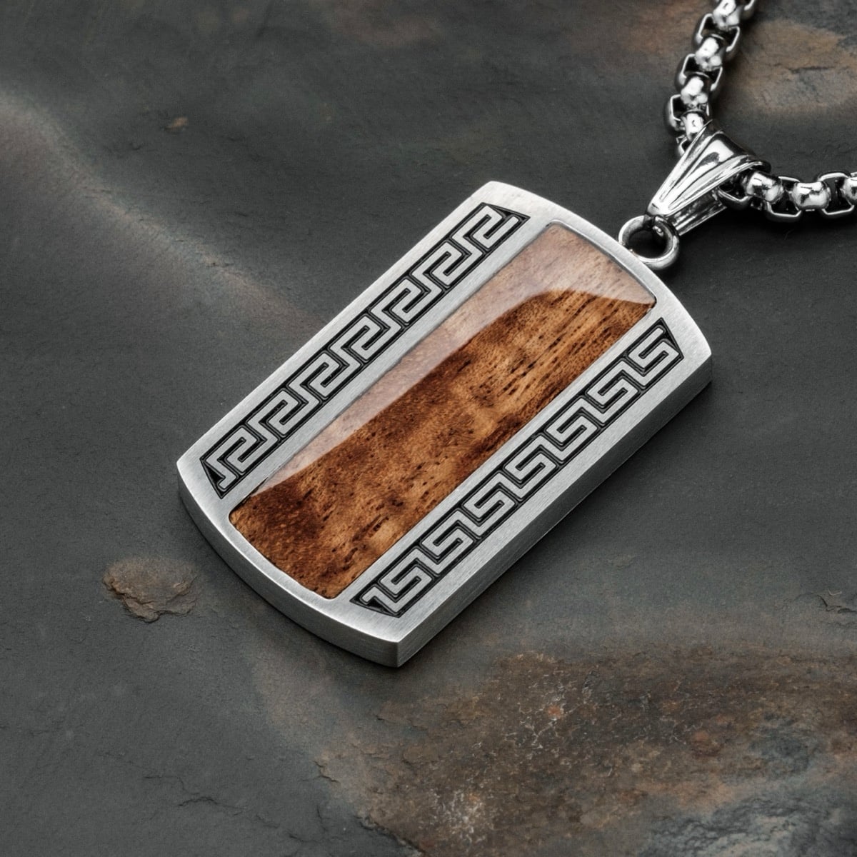 Marked Necklace (Koa/Silver)