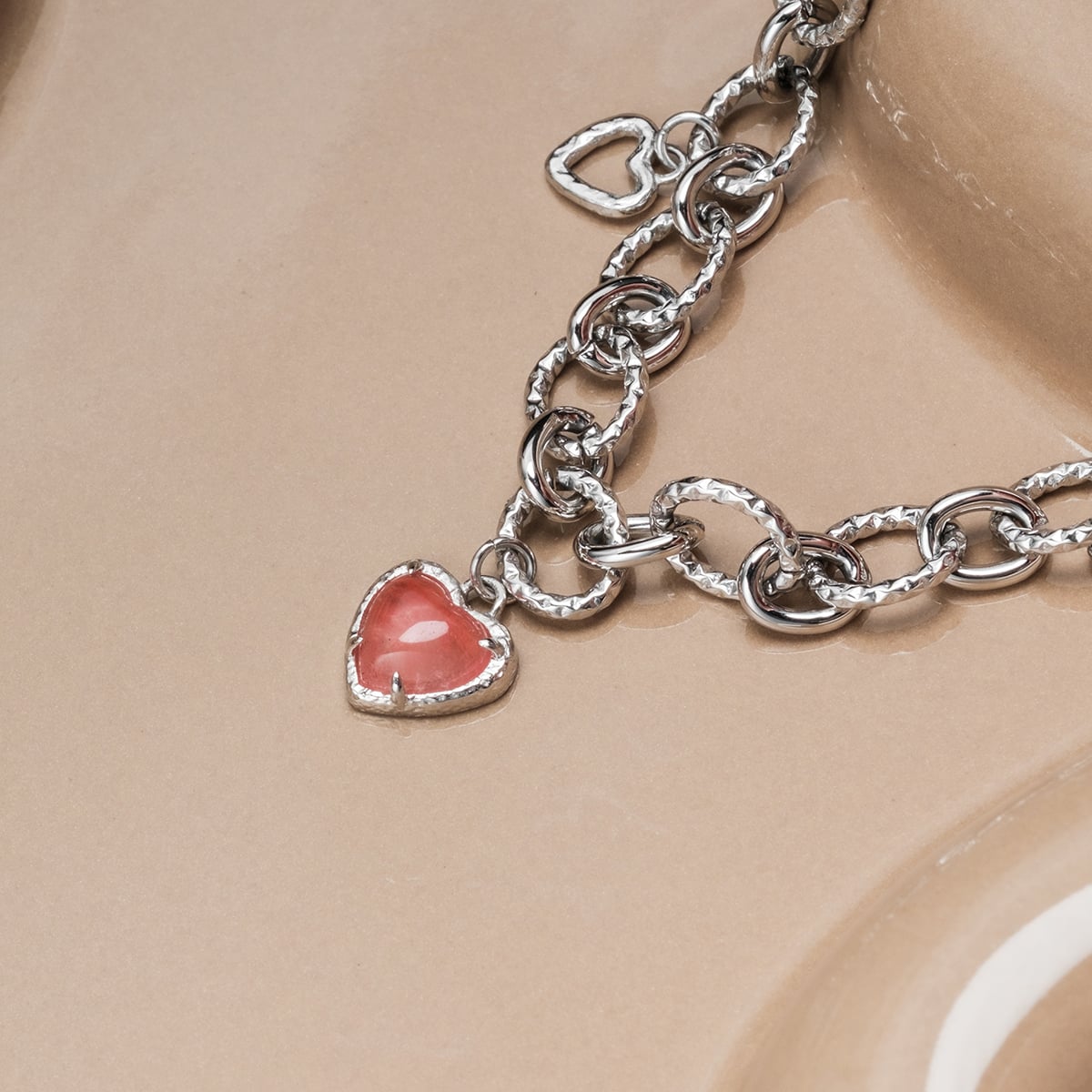 Amorance Armband (Rosenquarz/Silber)