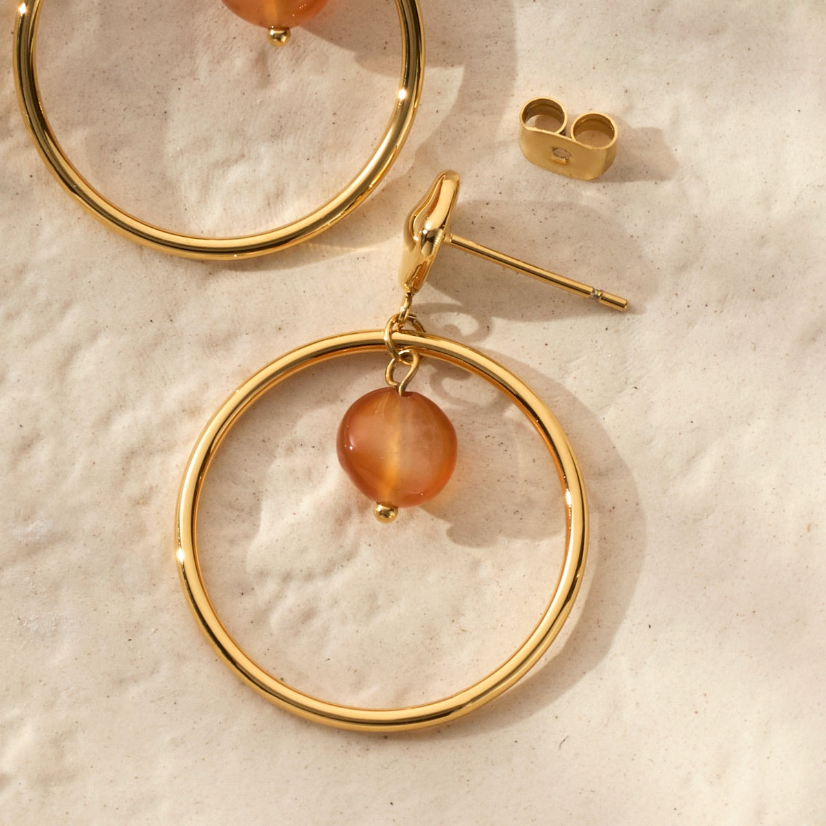 Fireworks Earrings (Agate/Gold)