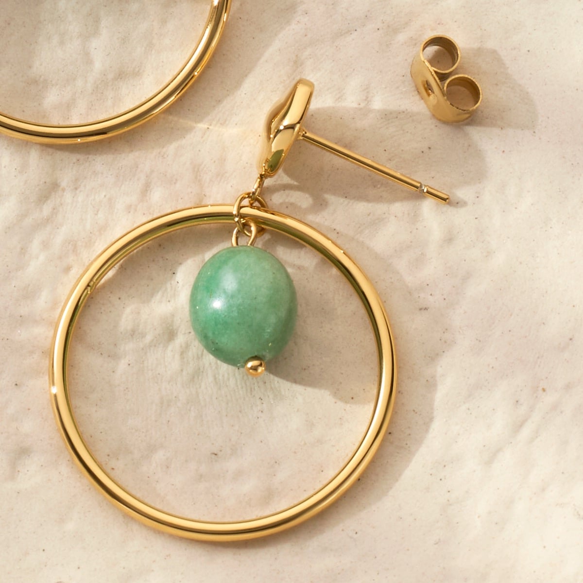 Fireworks Earrings (Aventurine/Gold)