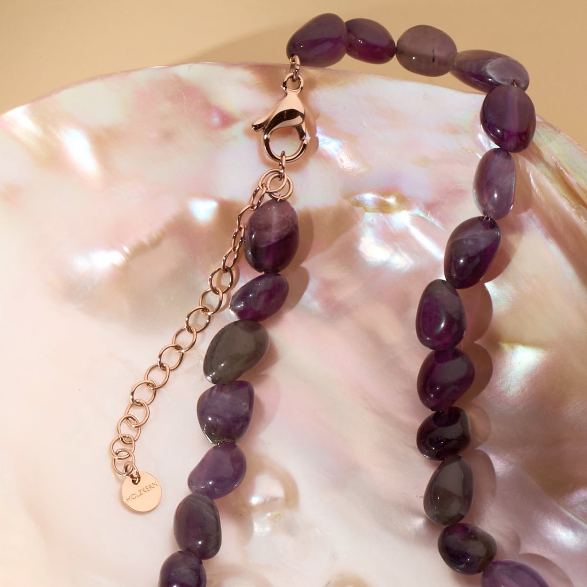 Fireworks Necklace (Amethyst/Rose Gold)