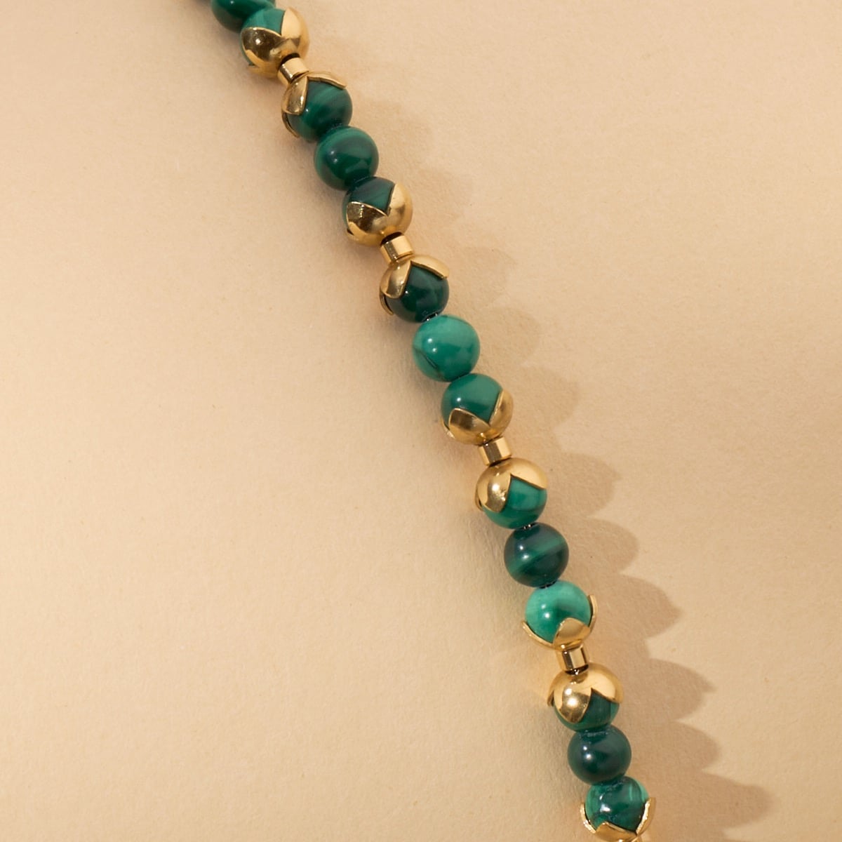 Fireworks Strap (Malachite/Gold)