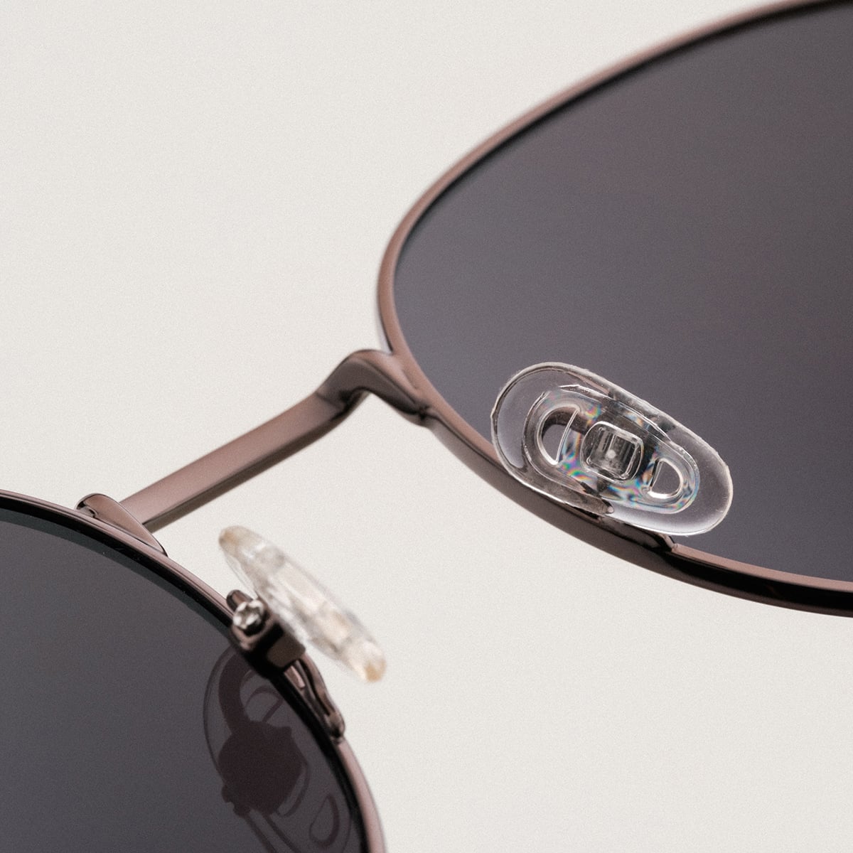 "The Achiever", sleek sunglasses in walnut and copper with a modern style.
