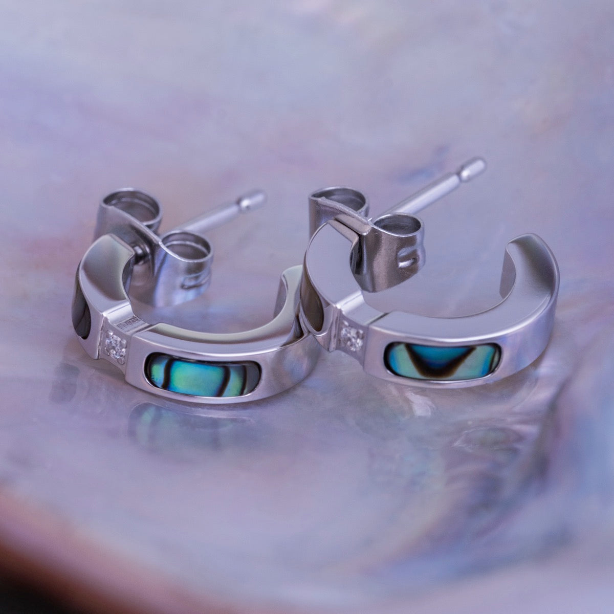 Campania Earrings (Abalone/Silver)