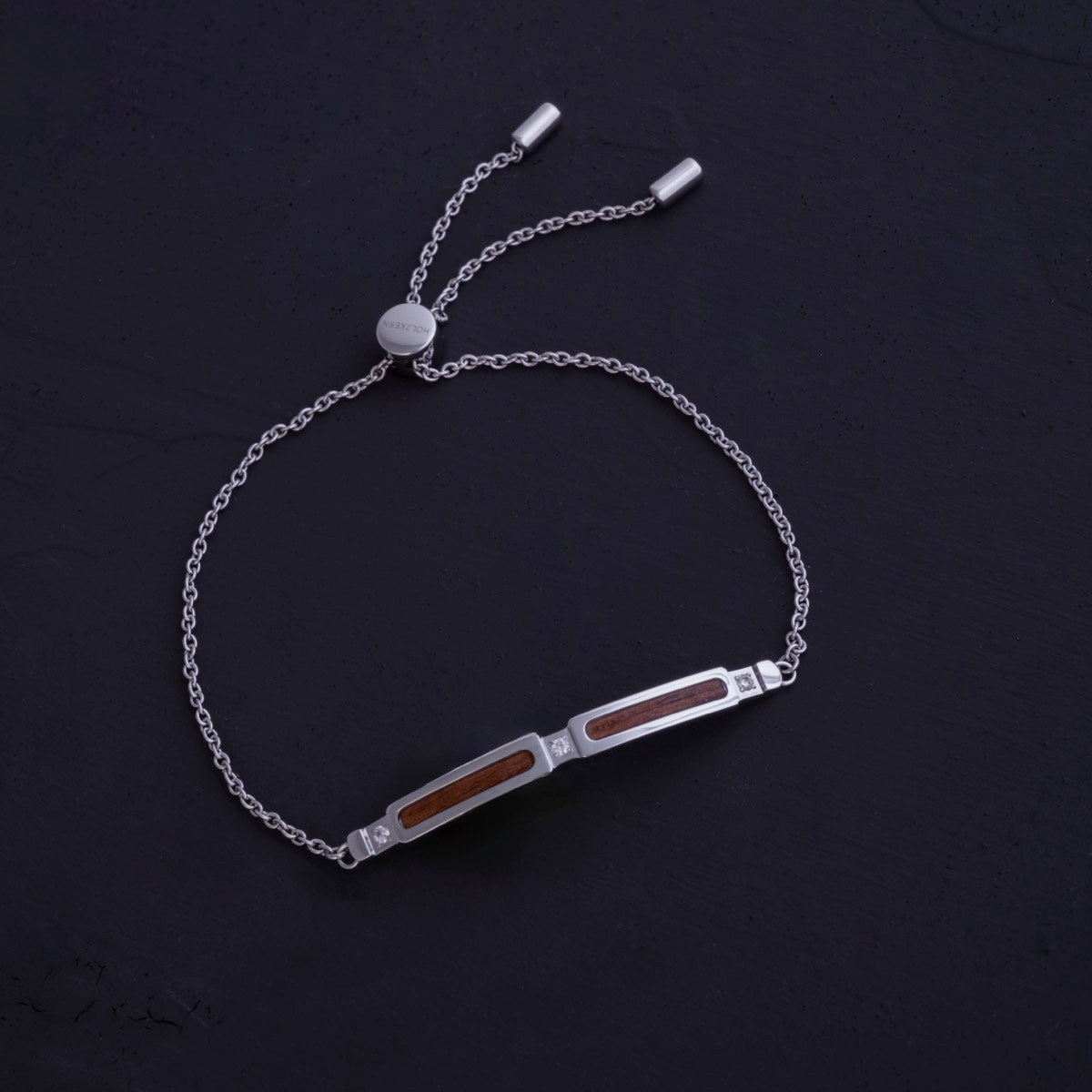 Campania Armband (Walnuss/Silber) II