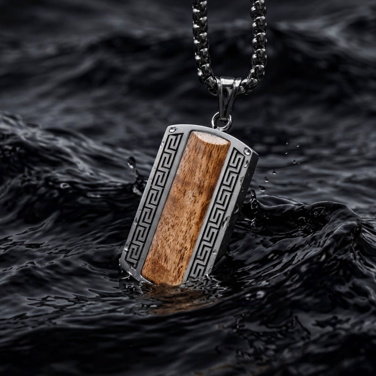 Marked Necklace (Koa/Silver)