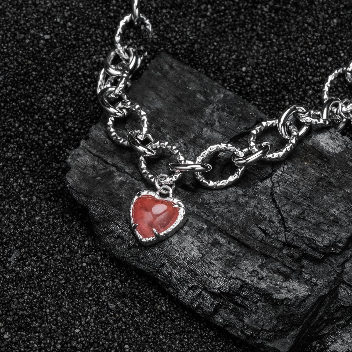 Amorance Armband (Rosenquarz/Silber)