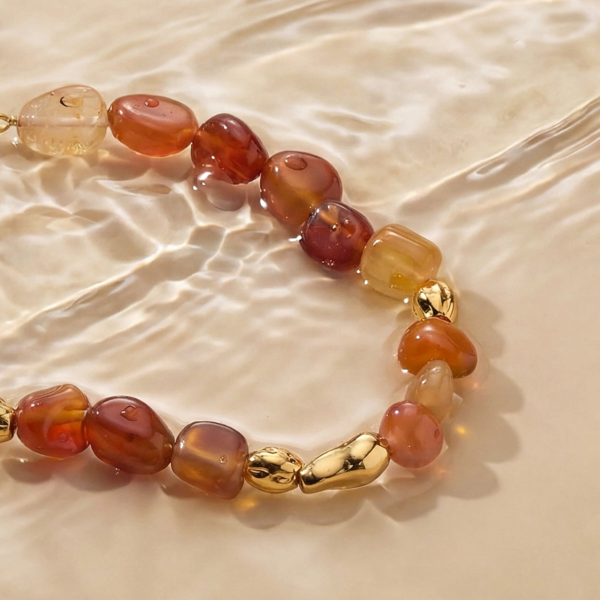 Fireworks Strap (Agate/Gold)