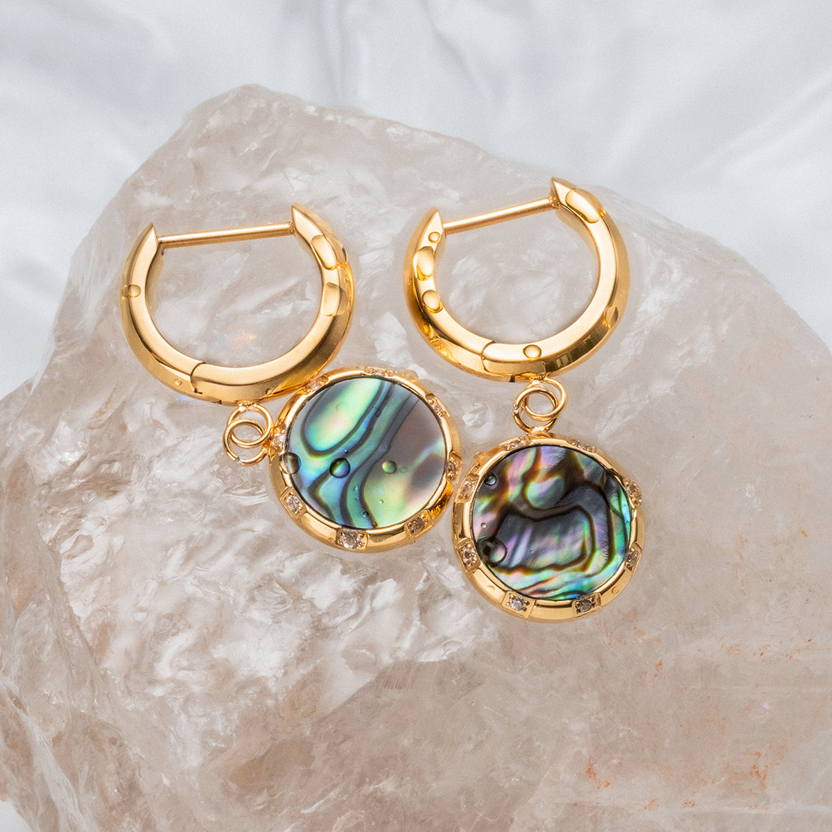 Soulgaze Ohrringe (Abalone/Gold)