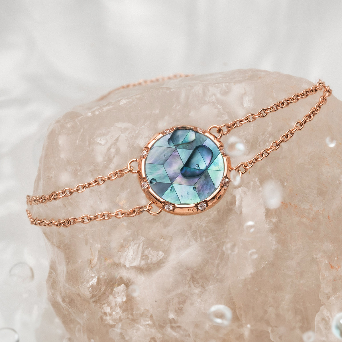 Soulgaze Armband (Perlmutt/Rosé)