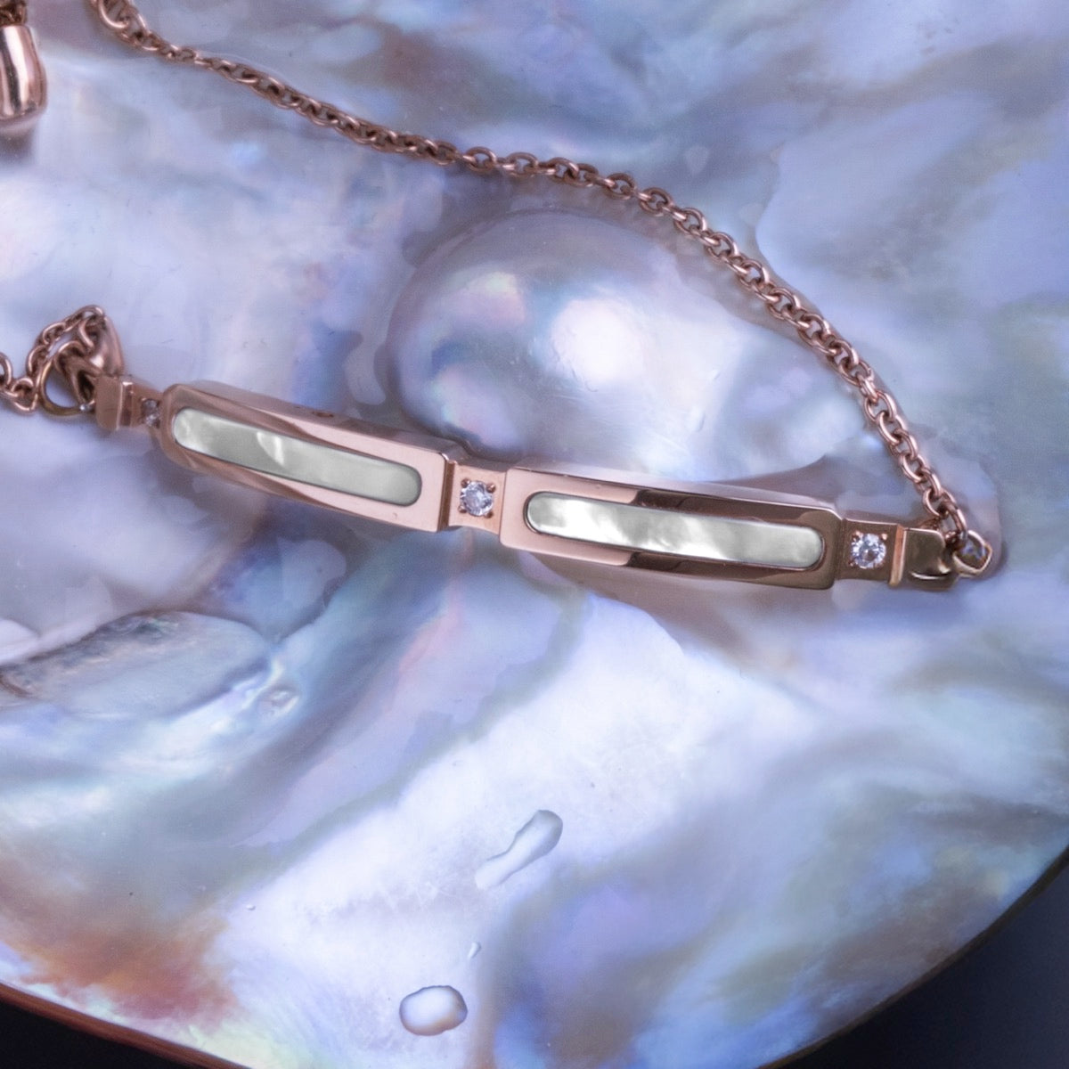 Campania Strap (Mother-of-pearl/Rose Gold)