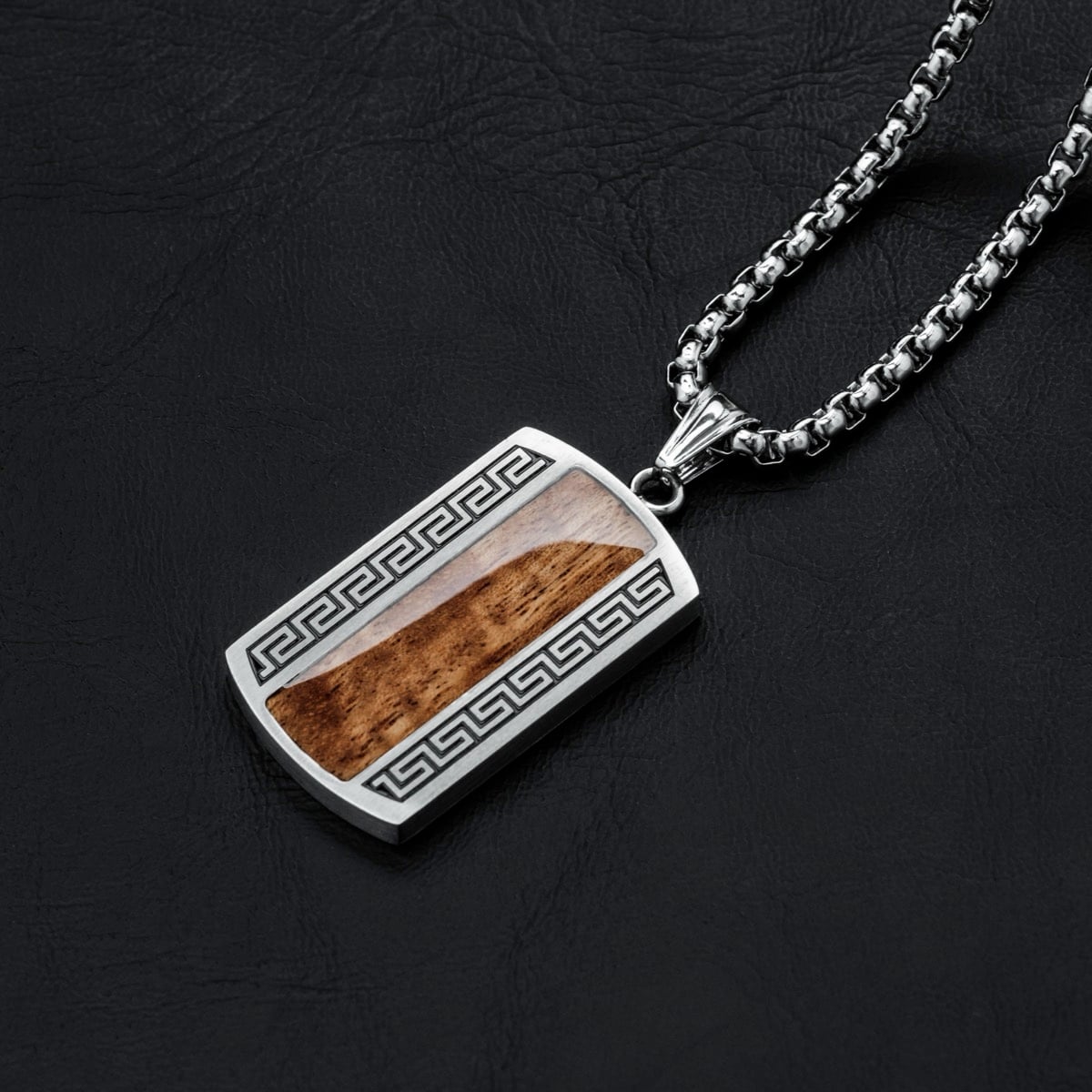 Marked Necklace (Koa/Silver)