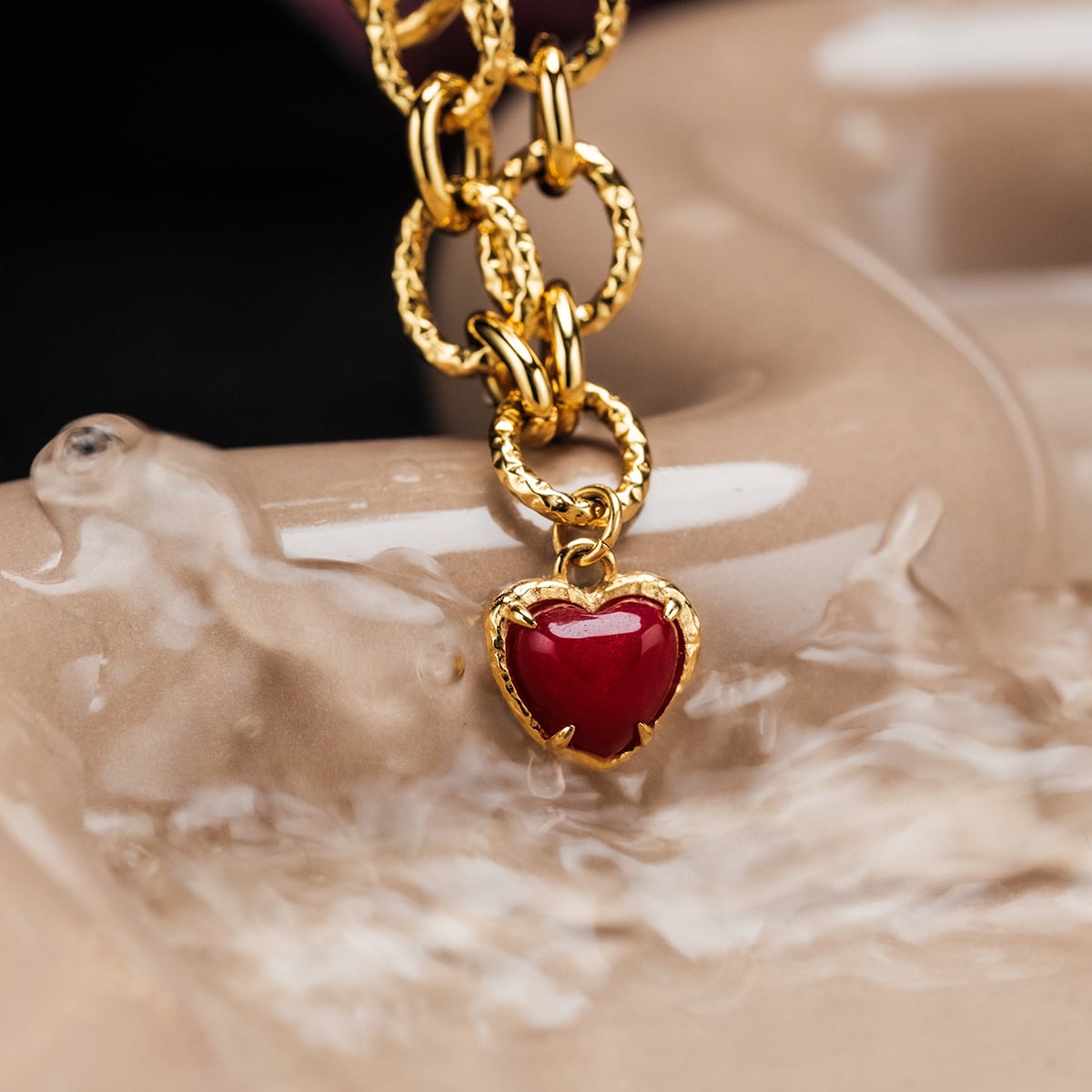 Amorance Armband (Chalcedon/Gold)