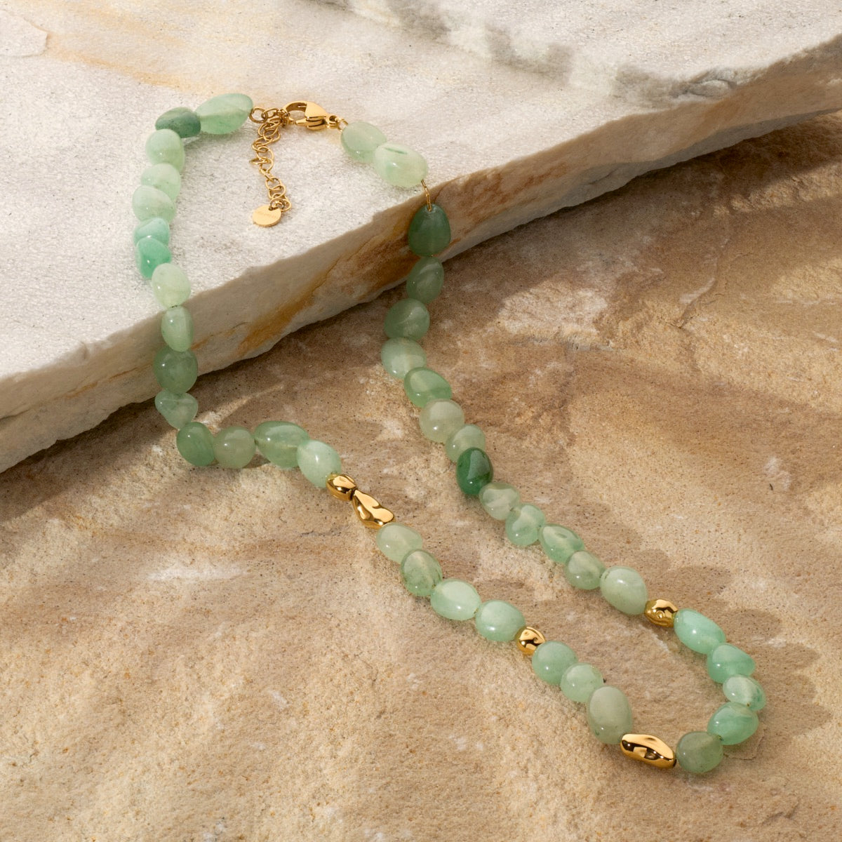 Fireworks Necklace (Aventurine/Gold)