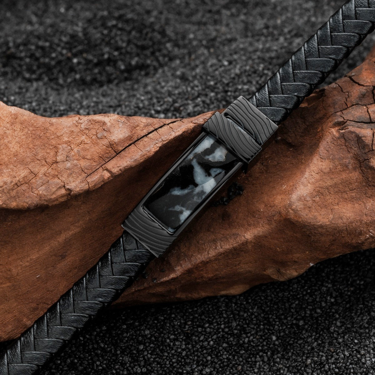 Wildrider Armband (Achat/Schwarz)