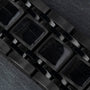 "Genevra watch bracelet, featuring a sleek Burl Wood and Maple design with a modern, elegant style."