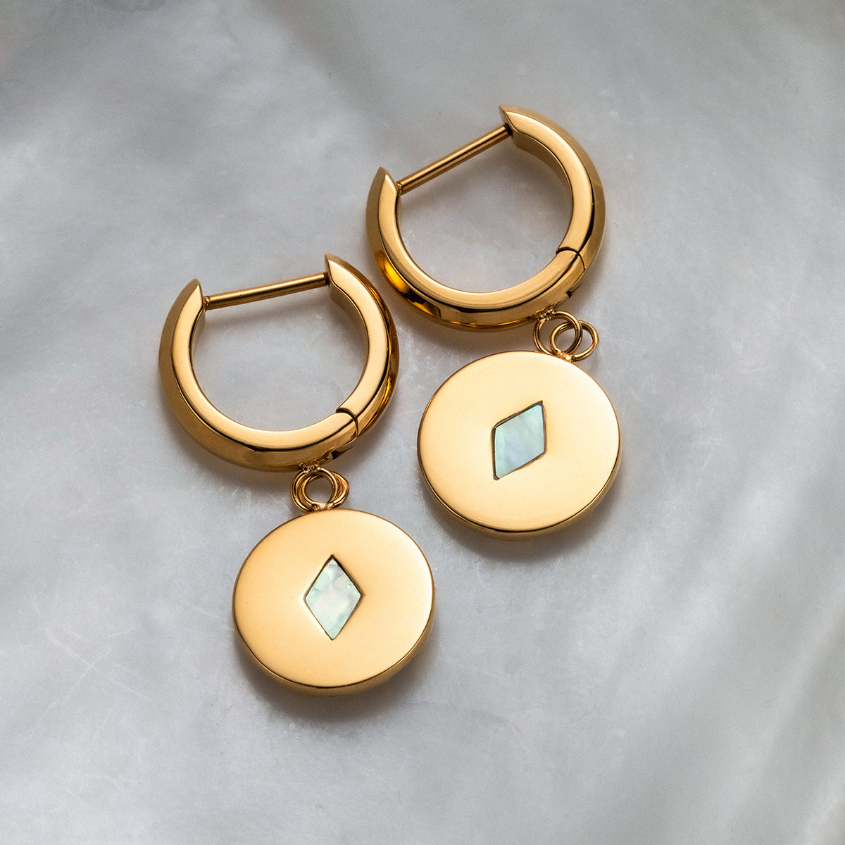 Soulgaze Ohrringe (Abalone/Gold)