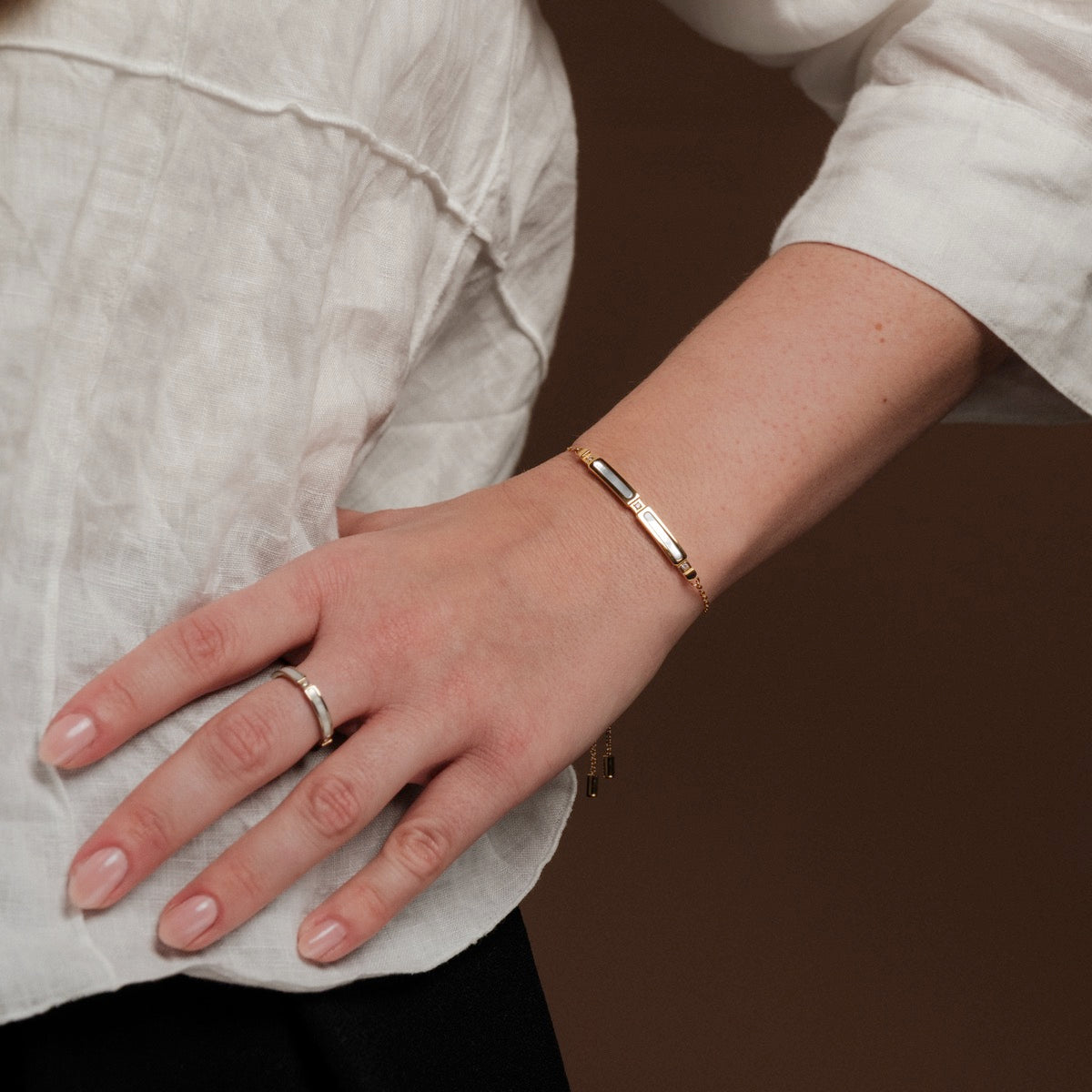Campania Strap (Mother-of-pearl/Gold)