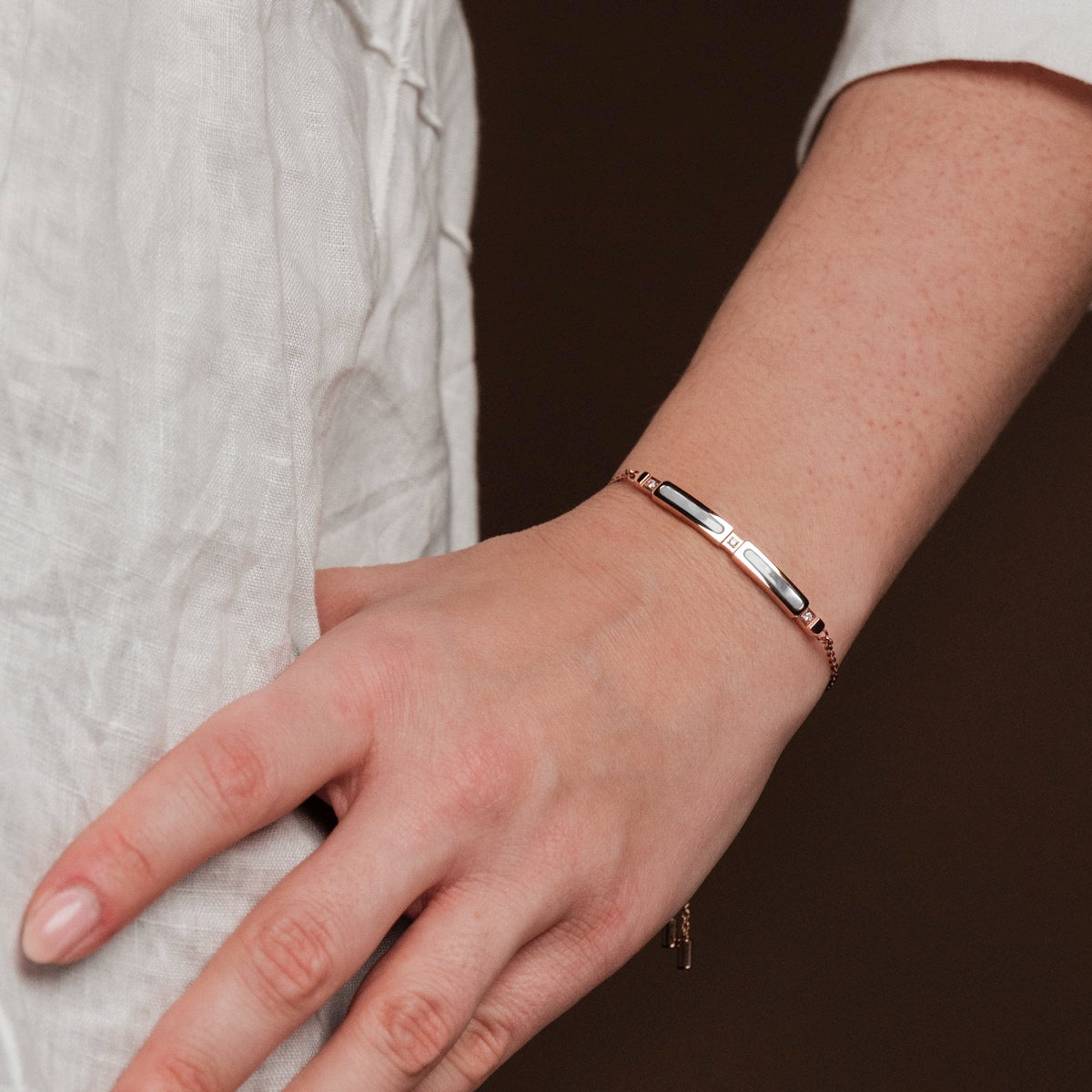 Campania Strap (Mother-of-pearl/Rose Gold)