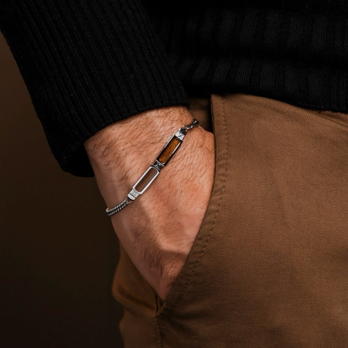 Campania Strap (Walnut/Silver)