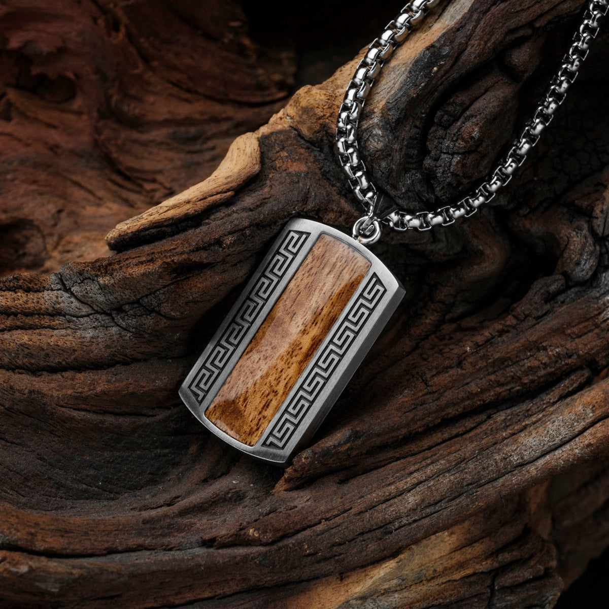 Marked Necklace (Koa/Silver)