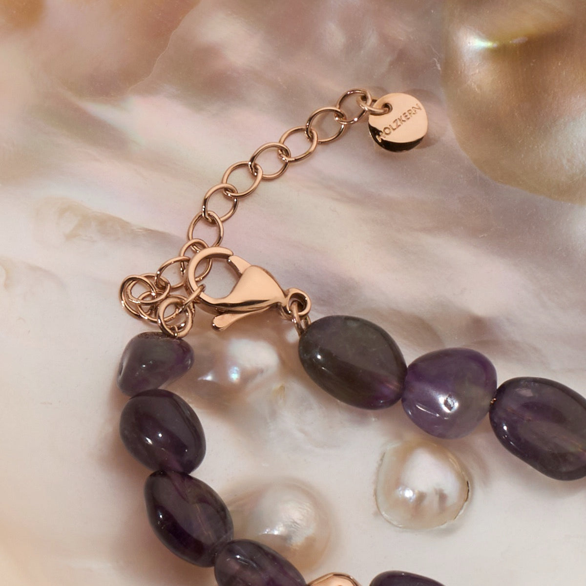 Fireworks Armband (Amethyst/Rosé) II