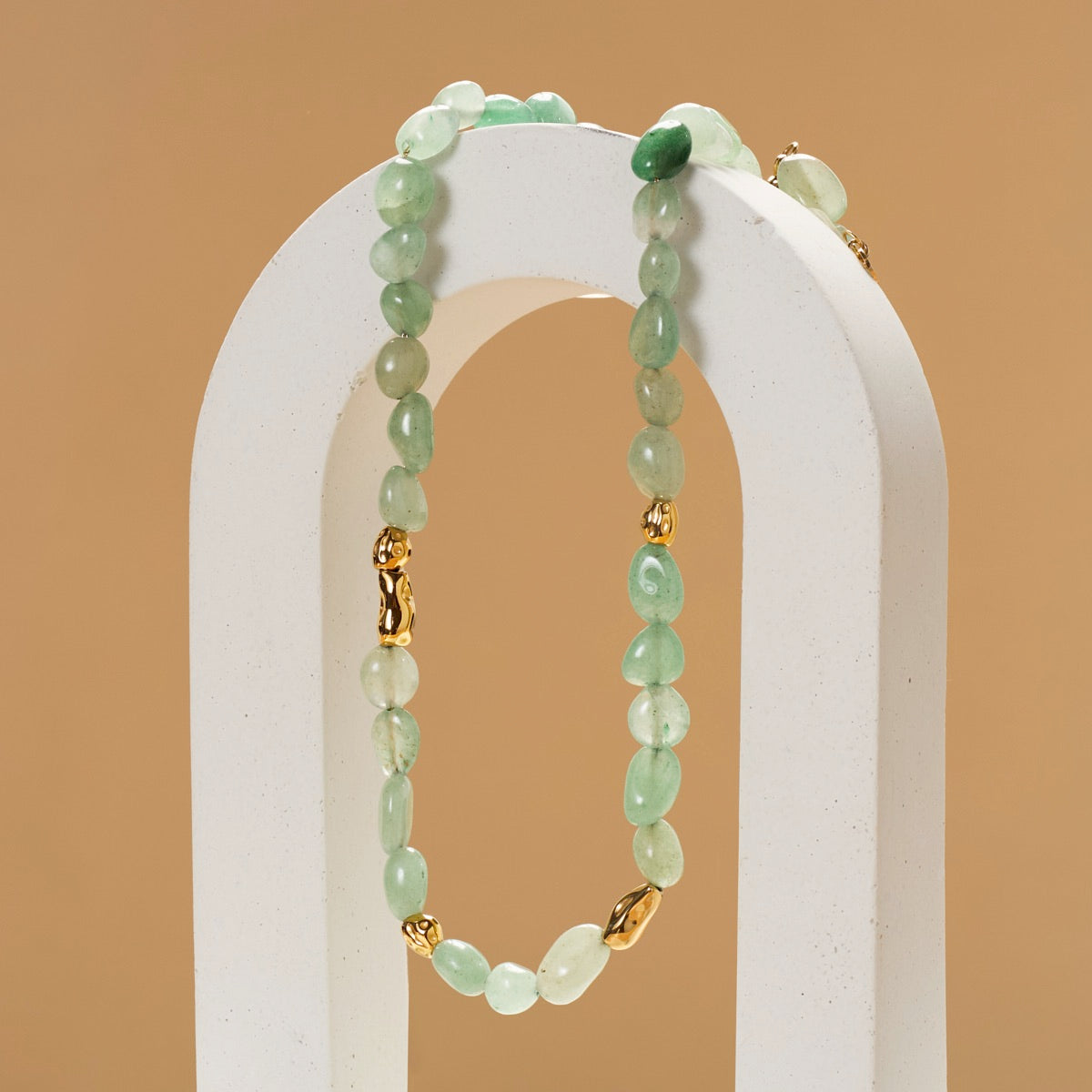 Fireworks Necklace (Aventurine/Gold)