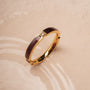 "Campania Ring" - a maple and gold ring with elegant, modern design.