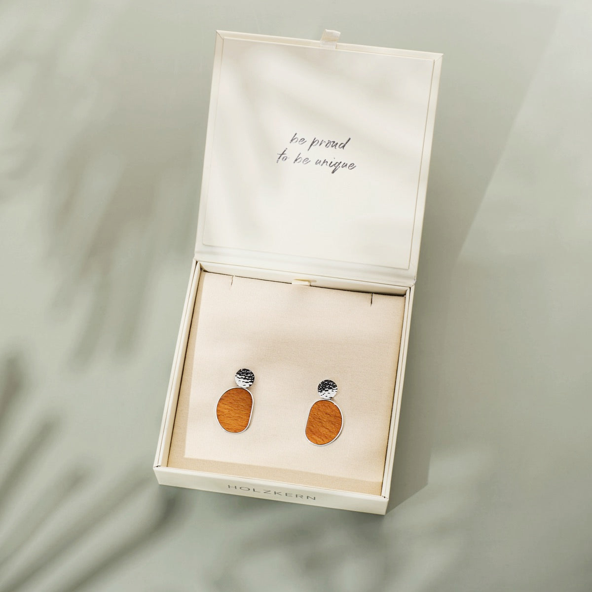 Sequoia Earrings (Walnut/Silver)