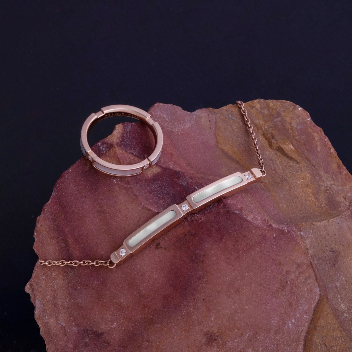 Campania Strap (Mother-of-pearl/Rose Gold)