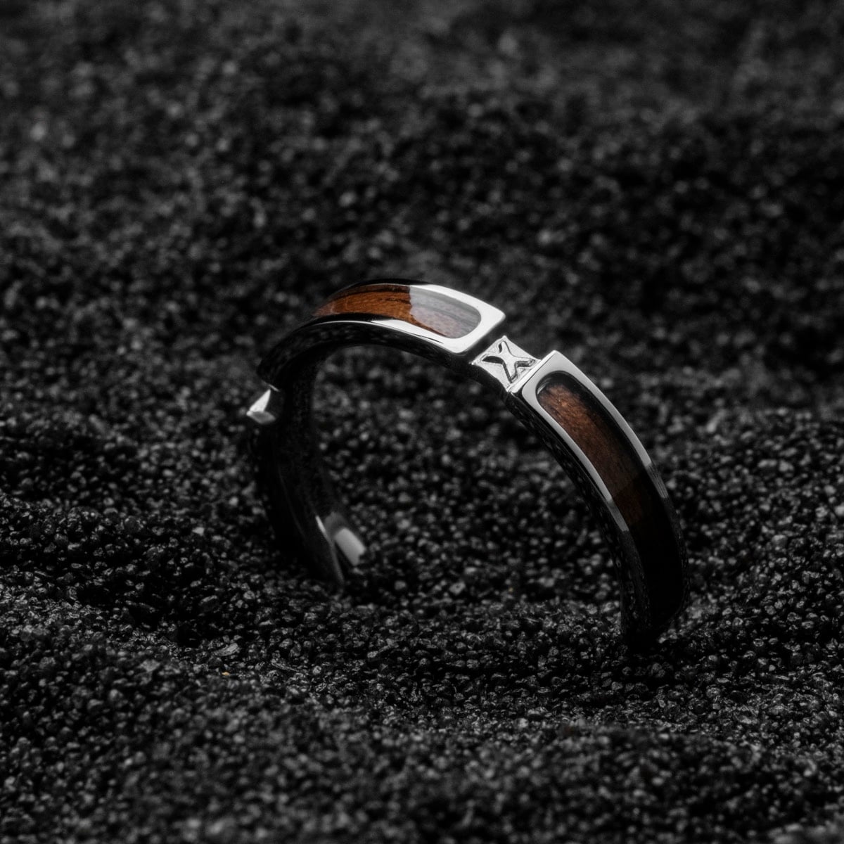 Campania Ring (Walnut/Silver)