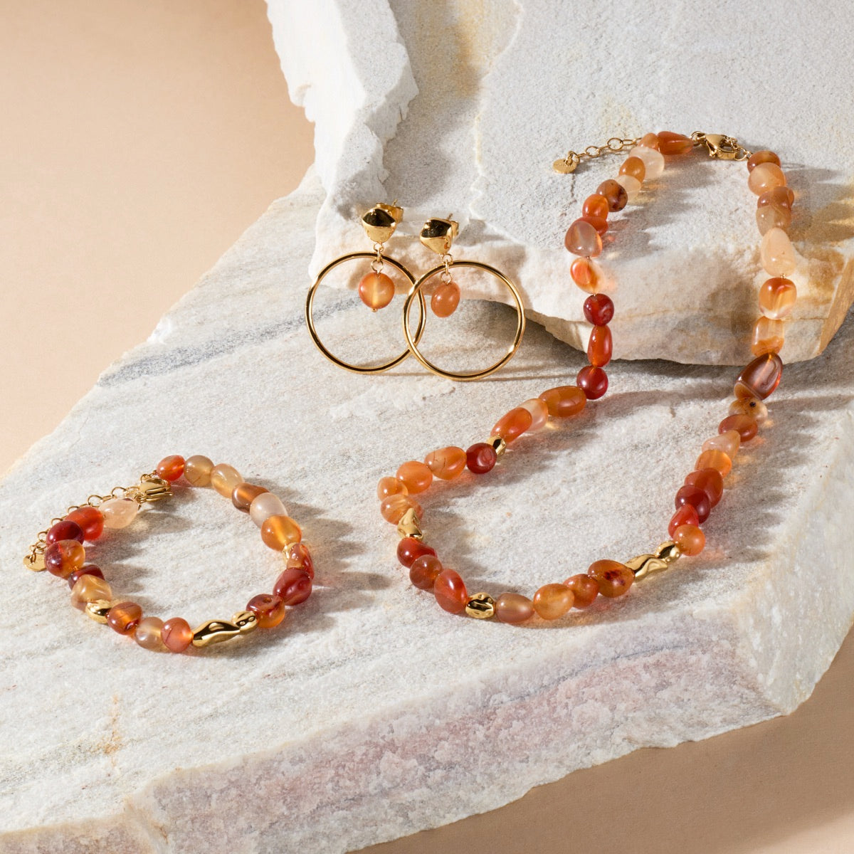 Fireworks Strap (Agate/Gold)