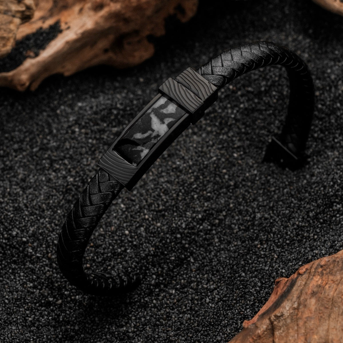 Wildrider Armband (Achat/Schwarz)