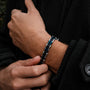 "Allegro" bracelet with a modern Maple/Silver finish, featuring sleek metallic accents and a stylish design.